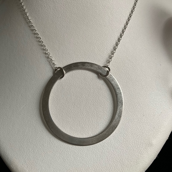 925 SS Necklace & Earrings 17” + 2” drop - Picture 2 of 5